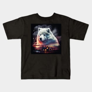 Cloudy Samoyed Kids T-Shirt